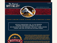 Tablet Screenshot of originalmetaloy.com